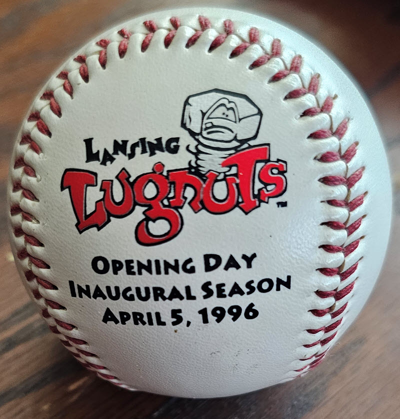 Original Lansing Lugnuts Opening Day Baseball