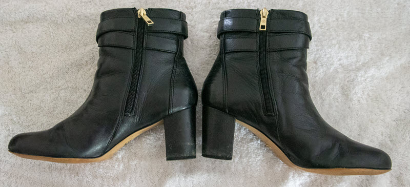 Ann Taylor Black Leather Boots GC 7.5 