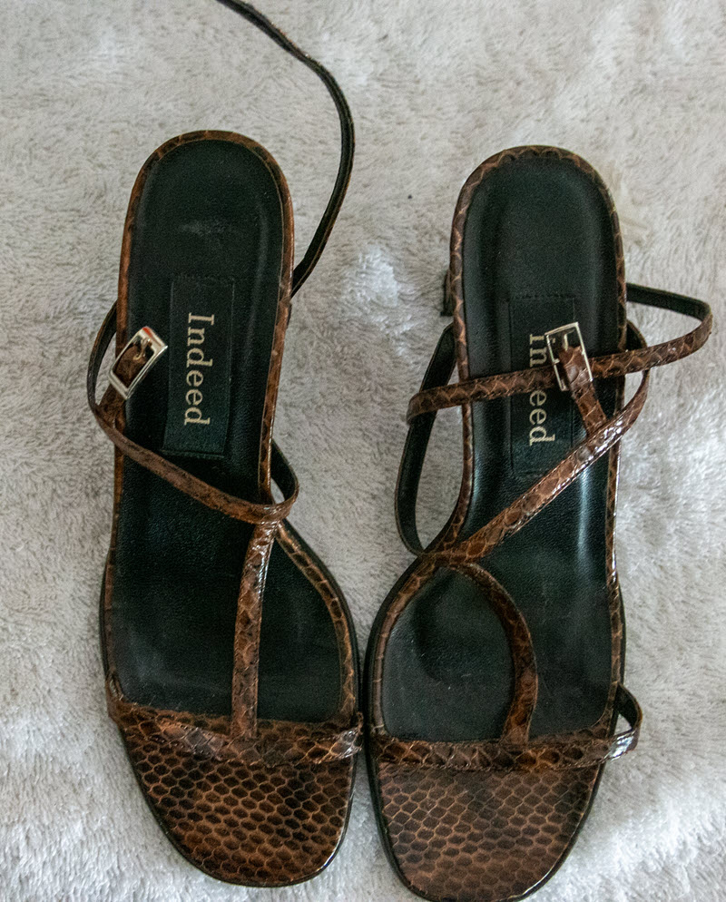 Indeed Snake Print Sandal 7.5