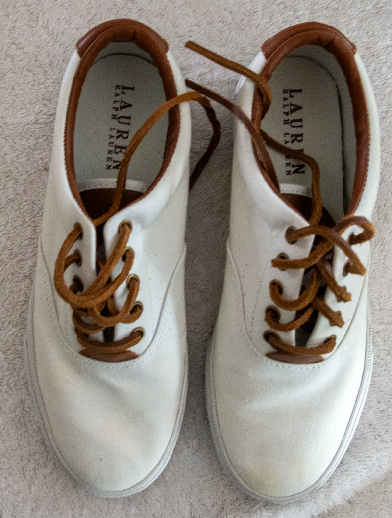 Ralph Lauren White Tennis Shoes 7.5