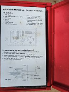 Matco Tools MST93 Pulley Remover-installer set